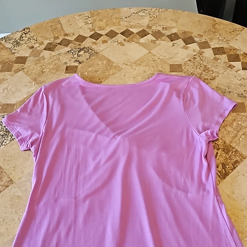 Willi Smith Purple Top Shirt Blouse Size M Medium - Picture 9 of 16